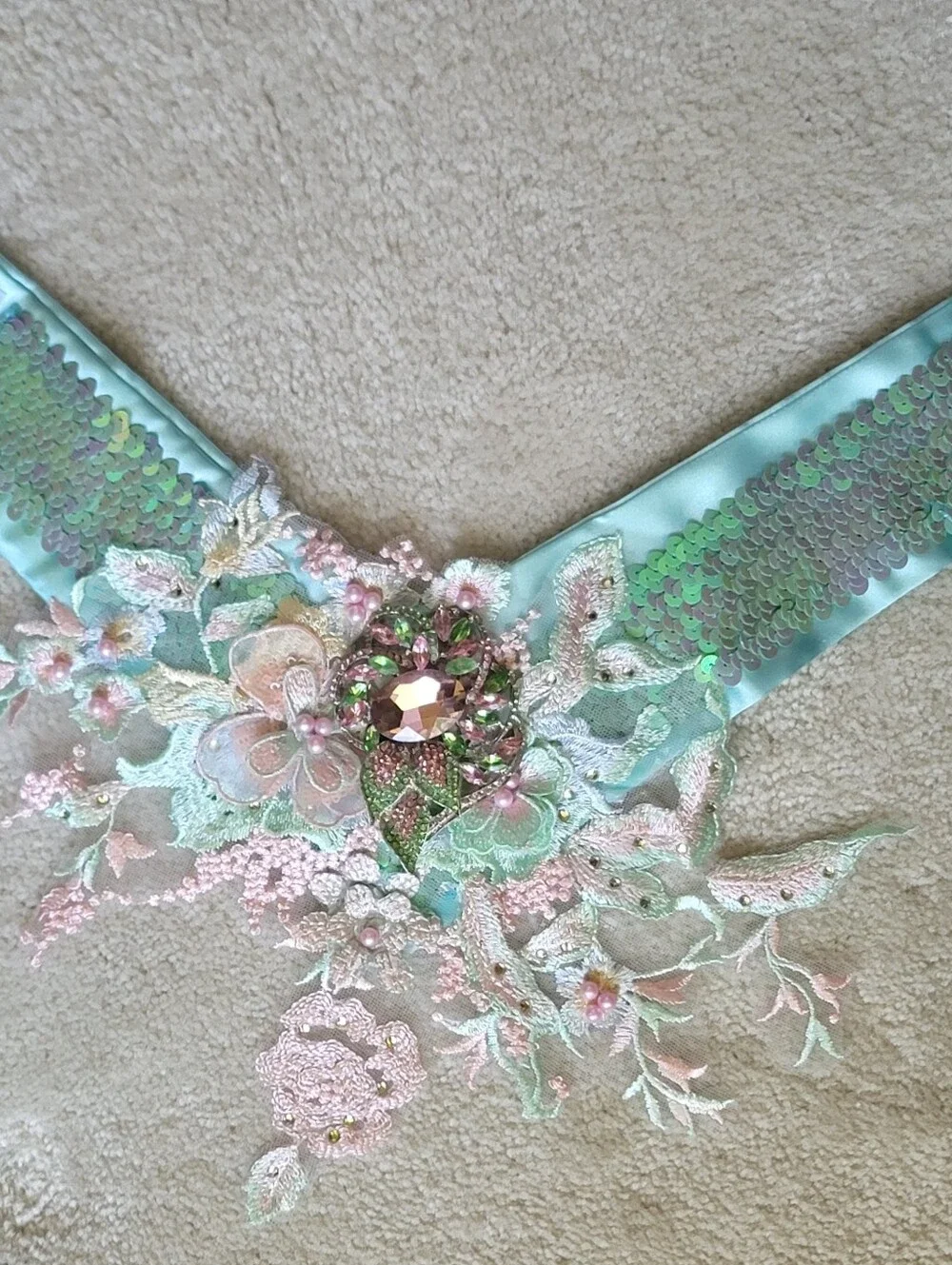 Embellished Crystal Dog Statement Collar